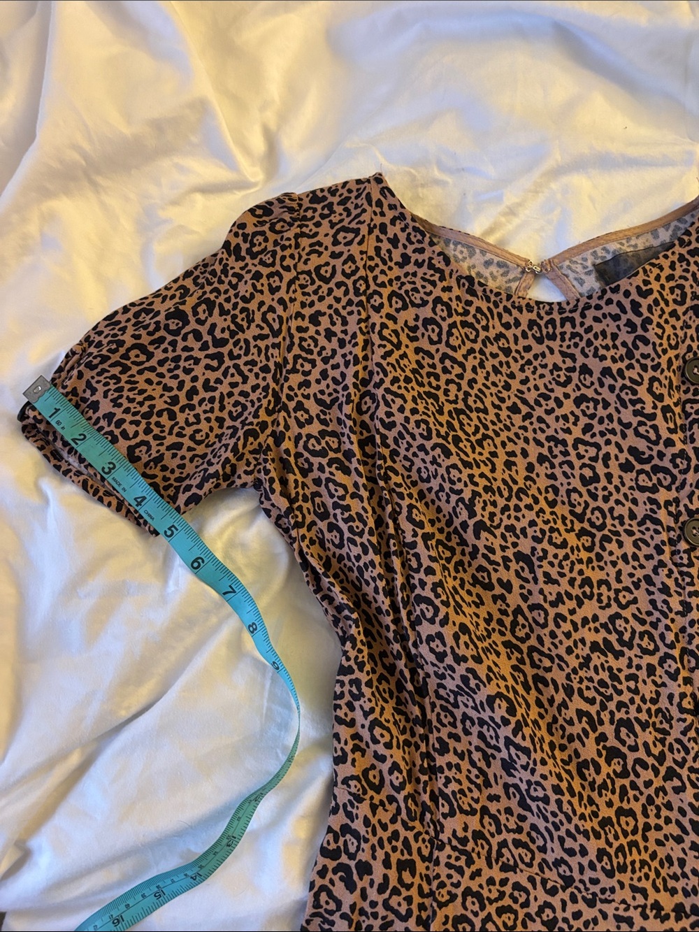 Reformation Women’s Tan and Black Leopard Print Mini Dress Size 6 - Picture 3 of 9